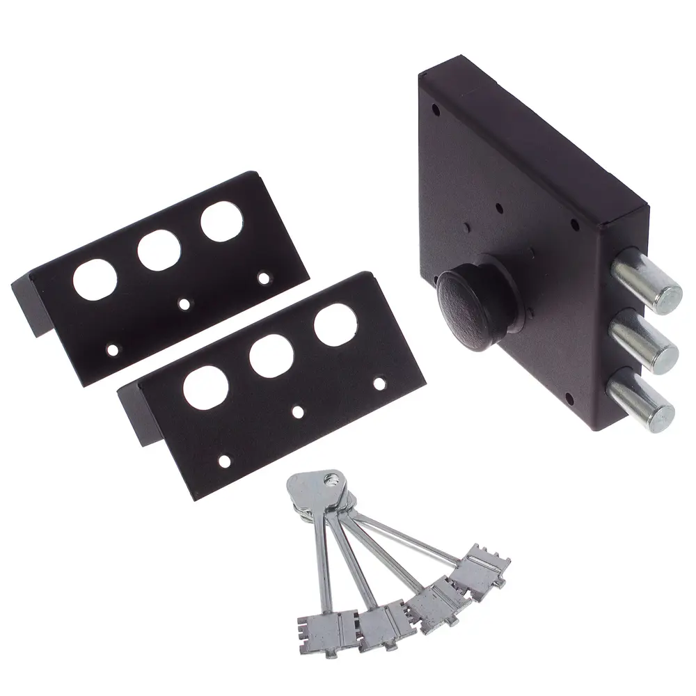 РИГЕЛЬ Замок гаражный накладной Богатырь с сувальдным механизмом 11635300 STLM-0001334 - Вид №1