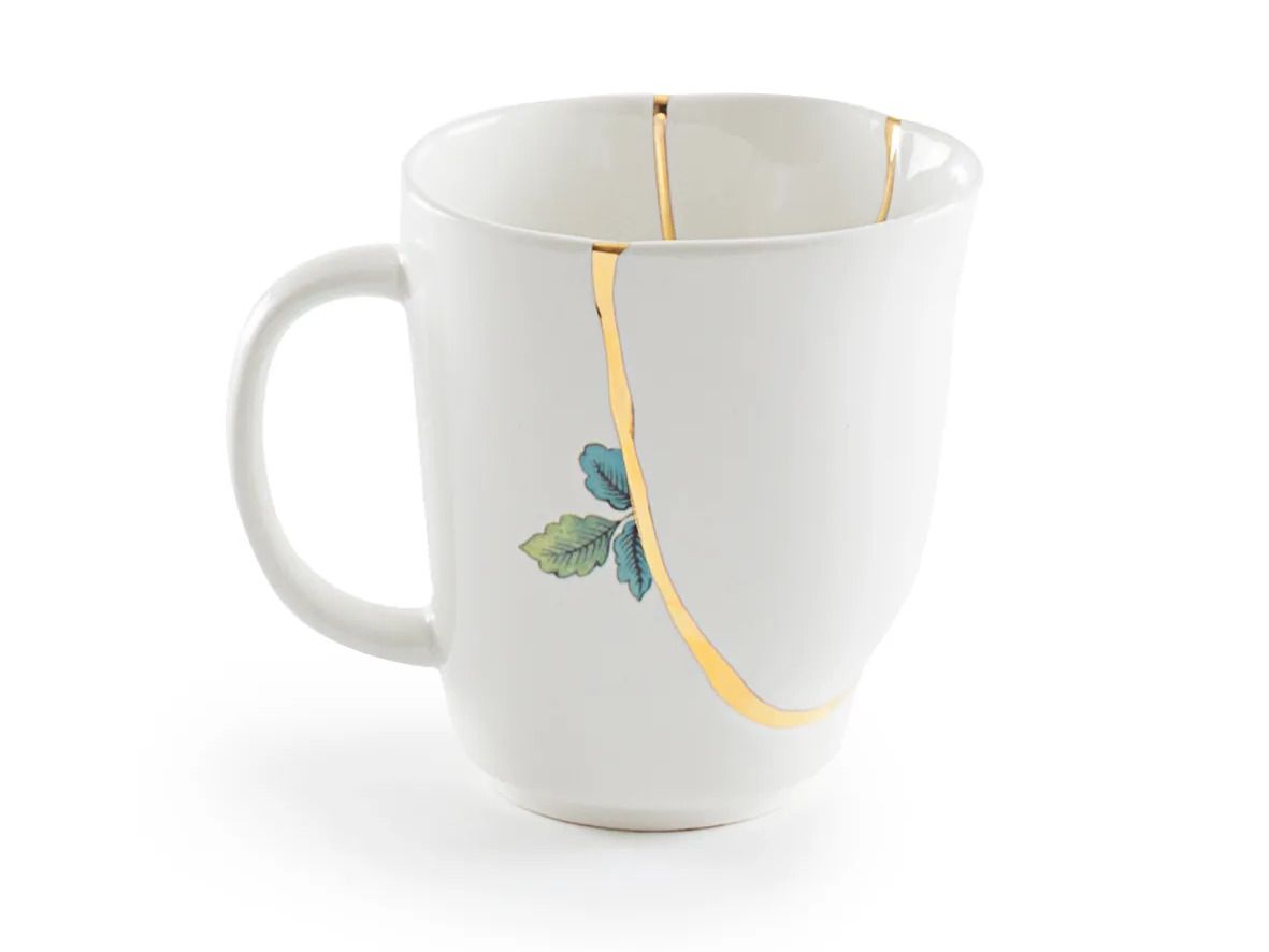 Кружка из фарфора и золота Seletti Kintsugi ARCH-00130687 - Вид №1
