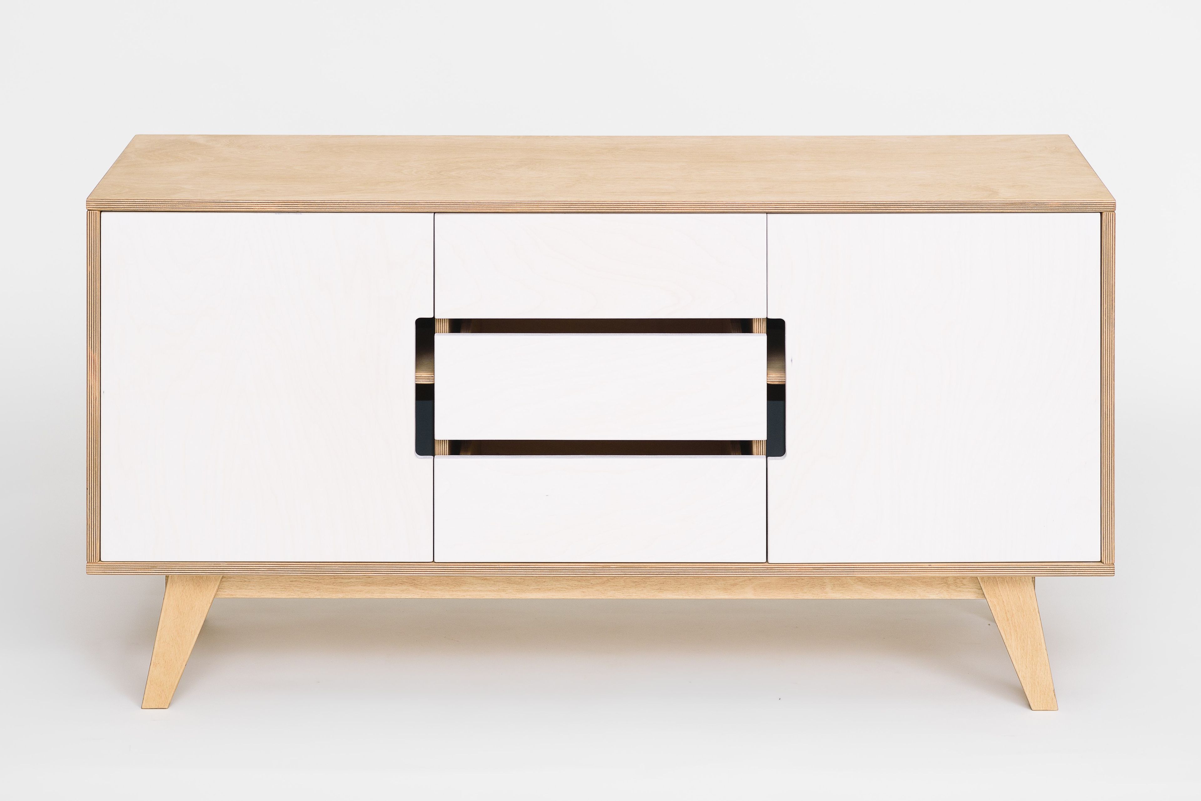 Фанерный шкаф с распашными дверцами с ящиками Radis Huh ARCH-00120060 - Вид №1