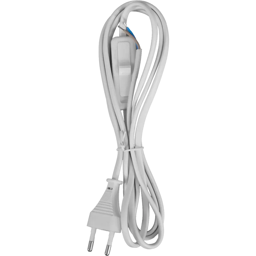 Шнур сетевой с выключателем, 1.9 м, цвет белый Santreyd STLM-2011703 - Вид №4