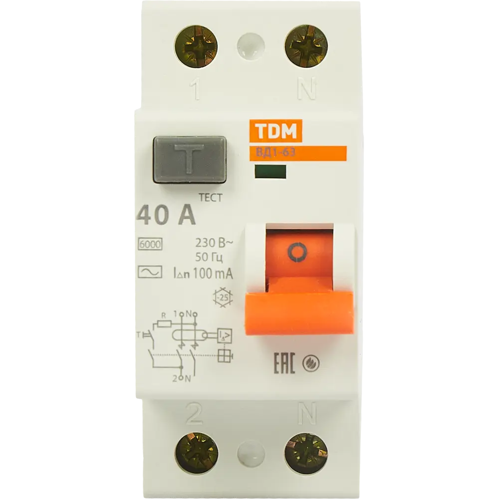 УЗО TDM Electric ВД1-63 40А с защитой от токов утечки 84399434 STLM-0049218 - Вид №1