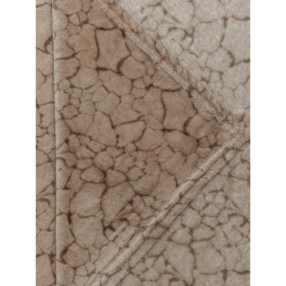 Плед Земля 150x200 см фланель цвет бежевый TEXREPUBLIC Печатный STLM-2064591