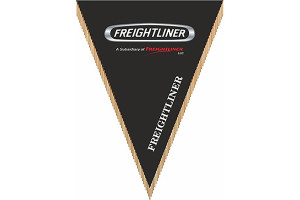 15971458 Треугольный вымпел FREIGHTLINER фон черный S05101024 SKYWAY