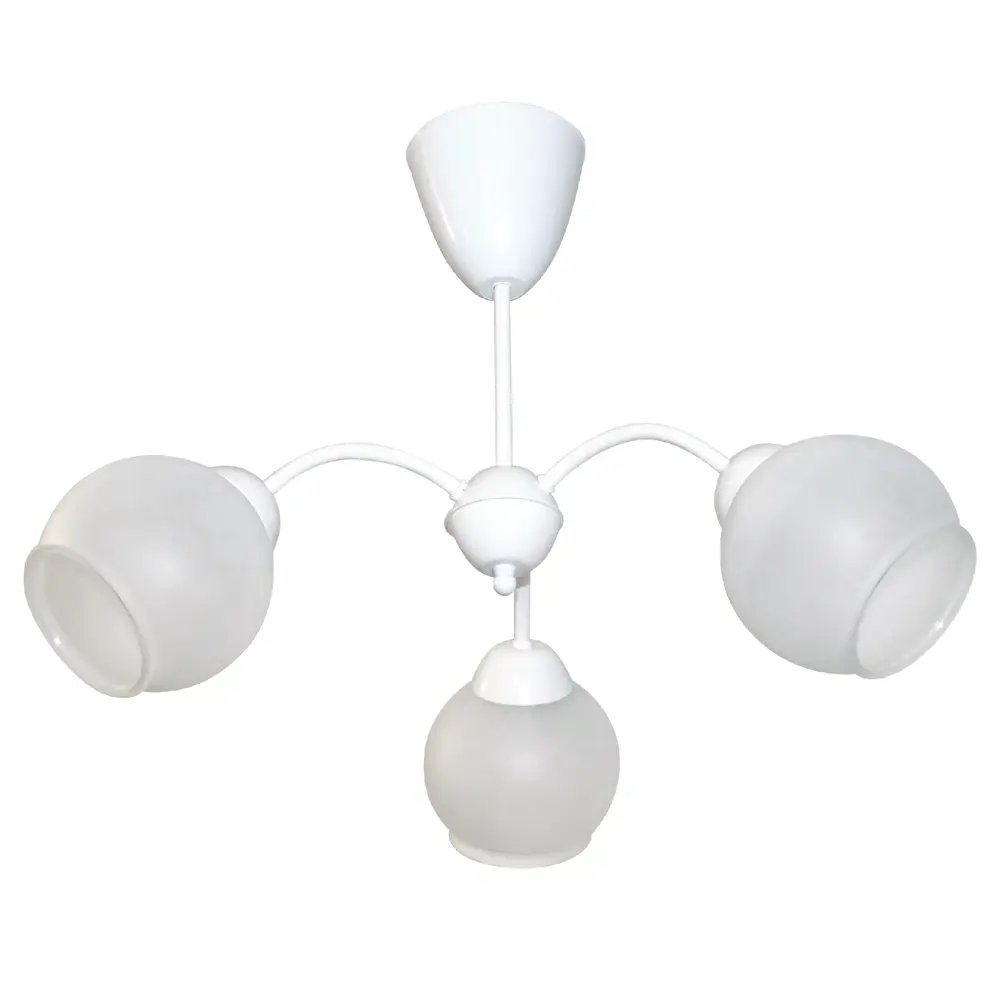 Люстра потолочная НСБ 01-3x60-143 3 лампы 12 м² цвет белый ЗАВОД ЭЛЕТЕХ STLM-2196465