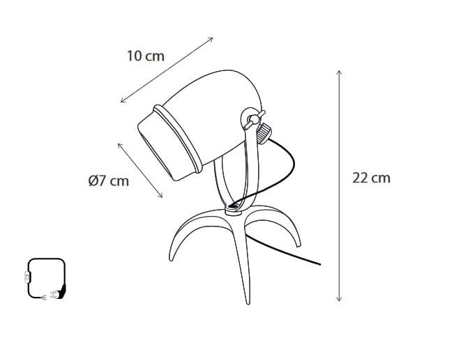 Регулируемая латунная настольная лампа Authentage Lighting Micro ARCH-00100599 - Вид №3