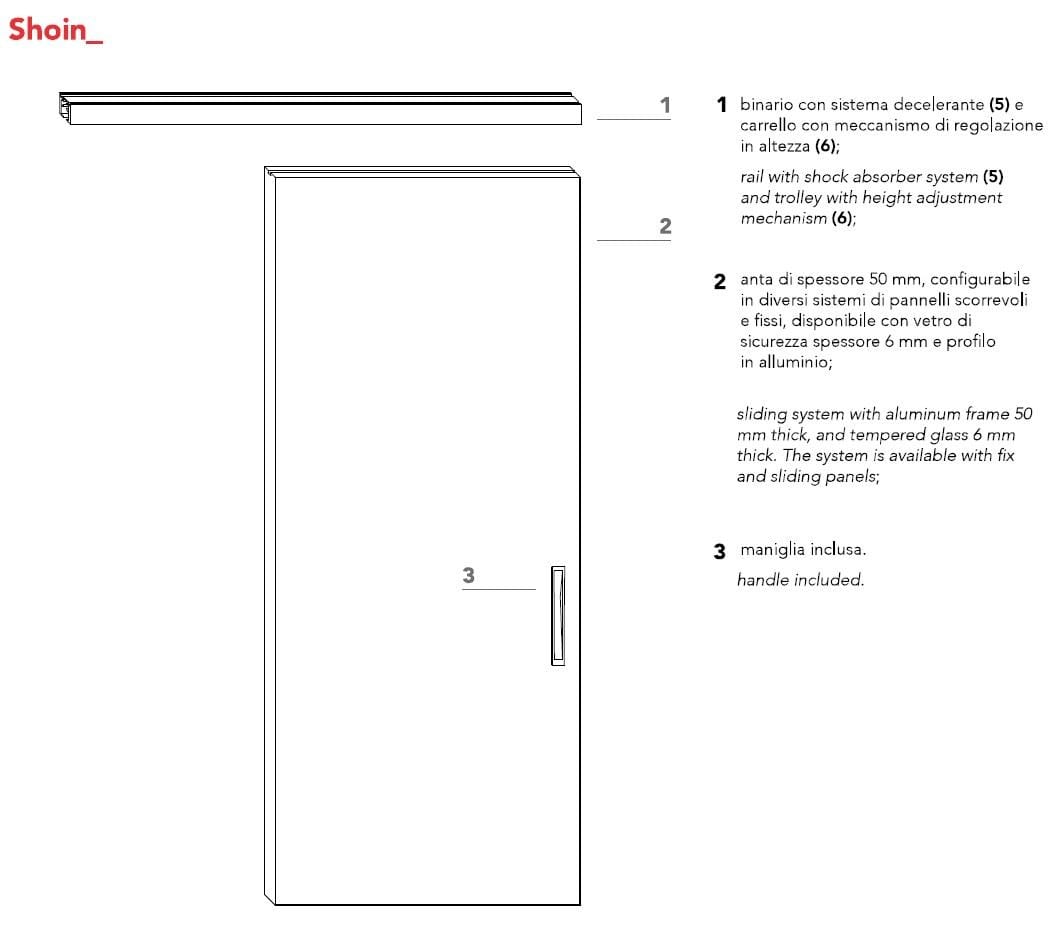 Стеклянная дверь Lualdi раздвижные и поворотные стеклянные системы ARCH-00042338 - Вид №21