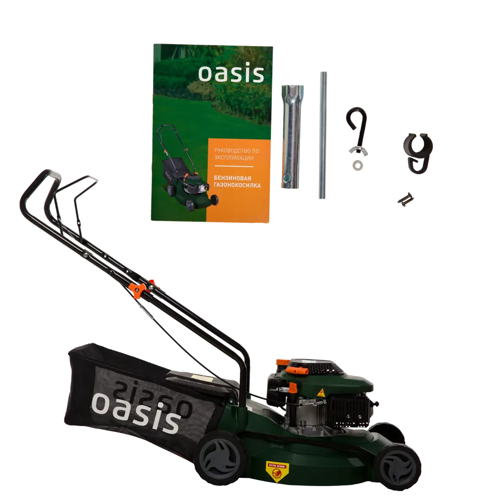Газонокосилка бензиновая несамоходная Oasis GB-15 3 л.с 40 см STLM-2054964 - Вид №3
