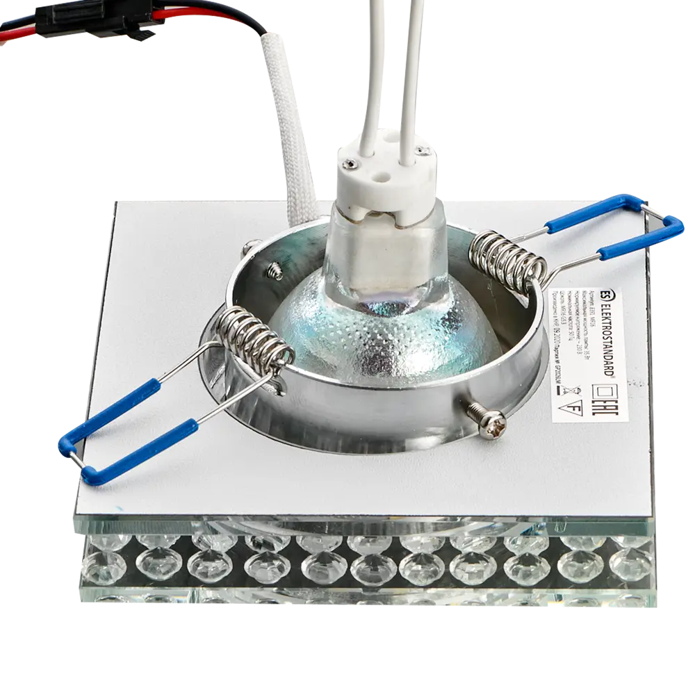 Светильник точечный встраиваемый Elektrostandard 8391, MR16 с LED-подсветкой под отверстие 60 мм, 1 м², цвет прозрачный STLM-2187119 - Вид №6