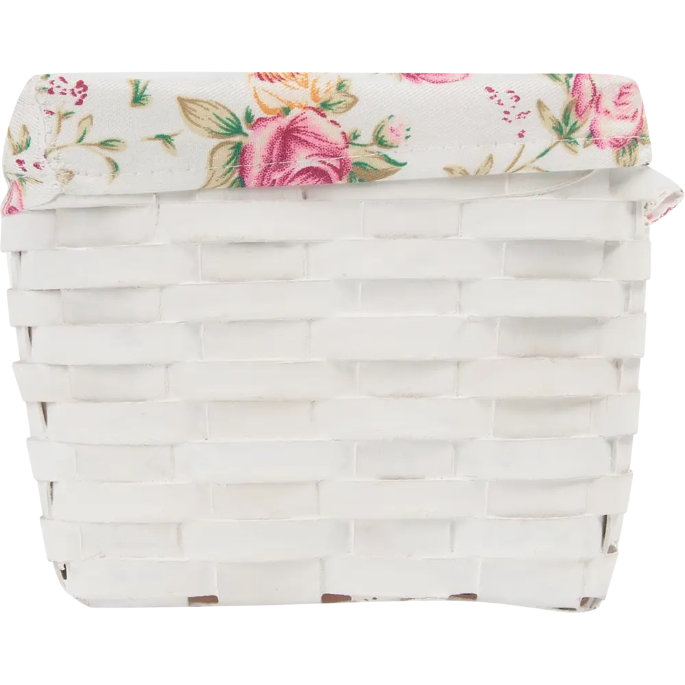 Корзина плетёная Стружки 27x16x13 см 5.6 л дерево цвет белый STORIDEA STLM-2004700 - Вид №2