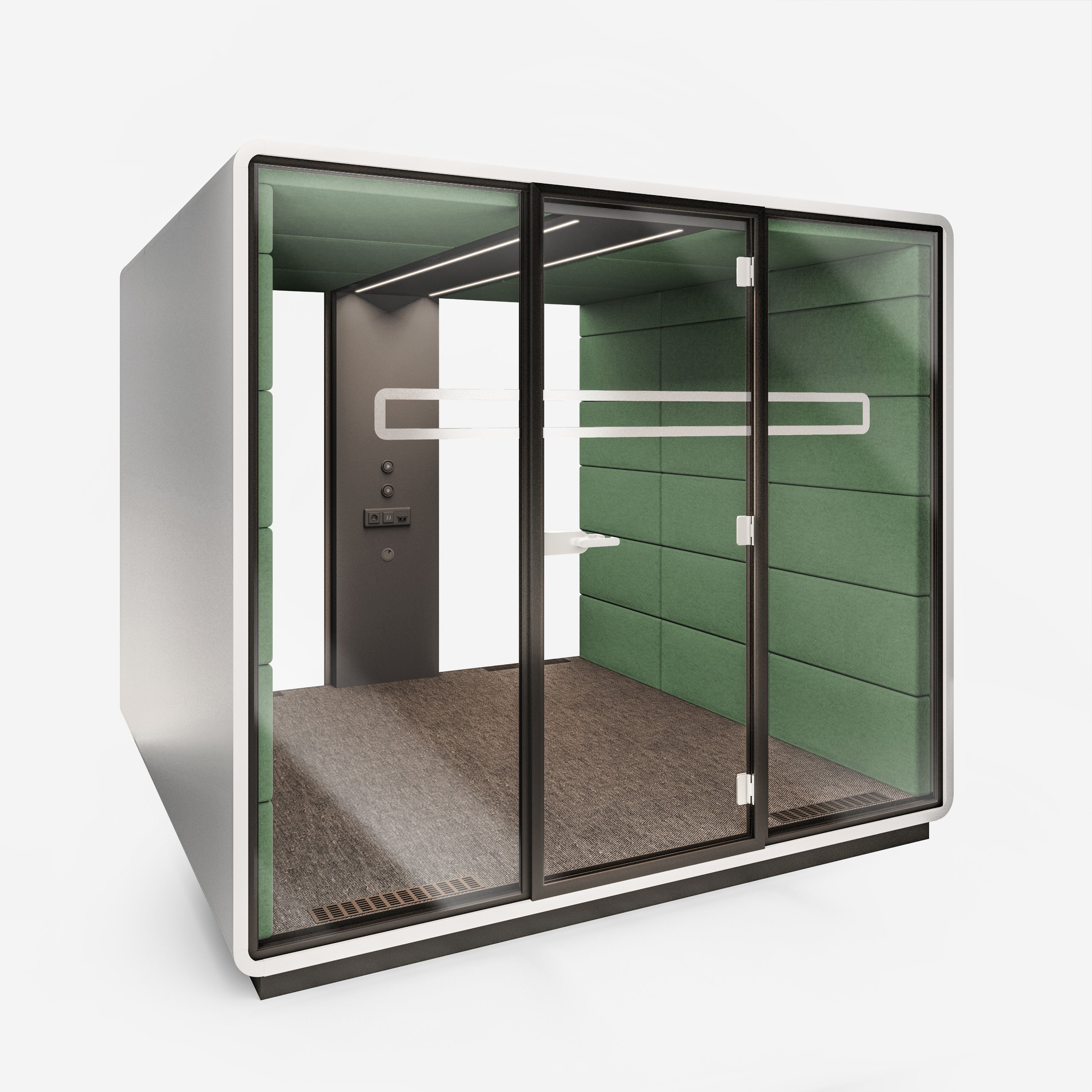 Многосторонняя акустическая офисная кабина со встроенным освещением Mikomax Smart Office Hushoffice ARCH-00059090 - Вид №28