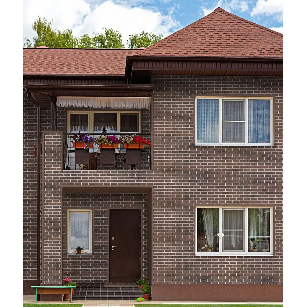 Фасадная плитка Hauberk 2.5 м² цвет шотландский ТЕХНОНИКОЛЬ STLM-2057555 - Вид №3