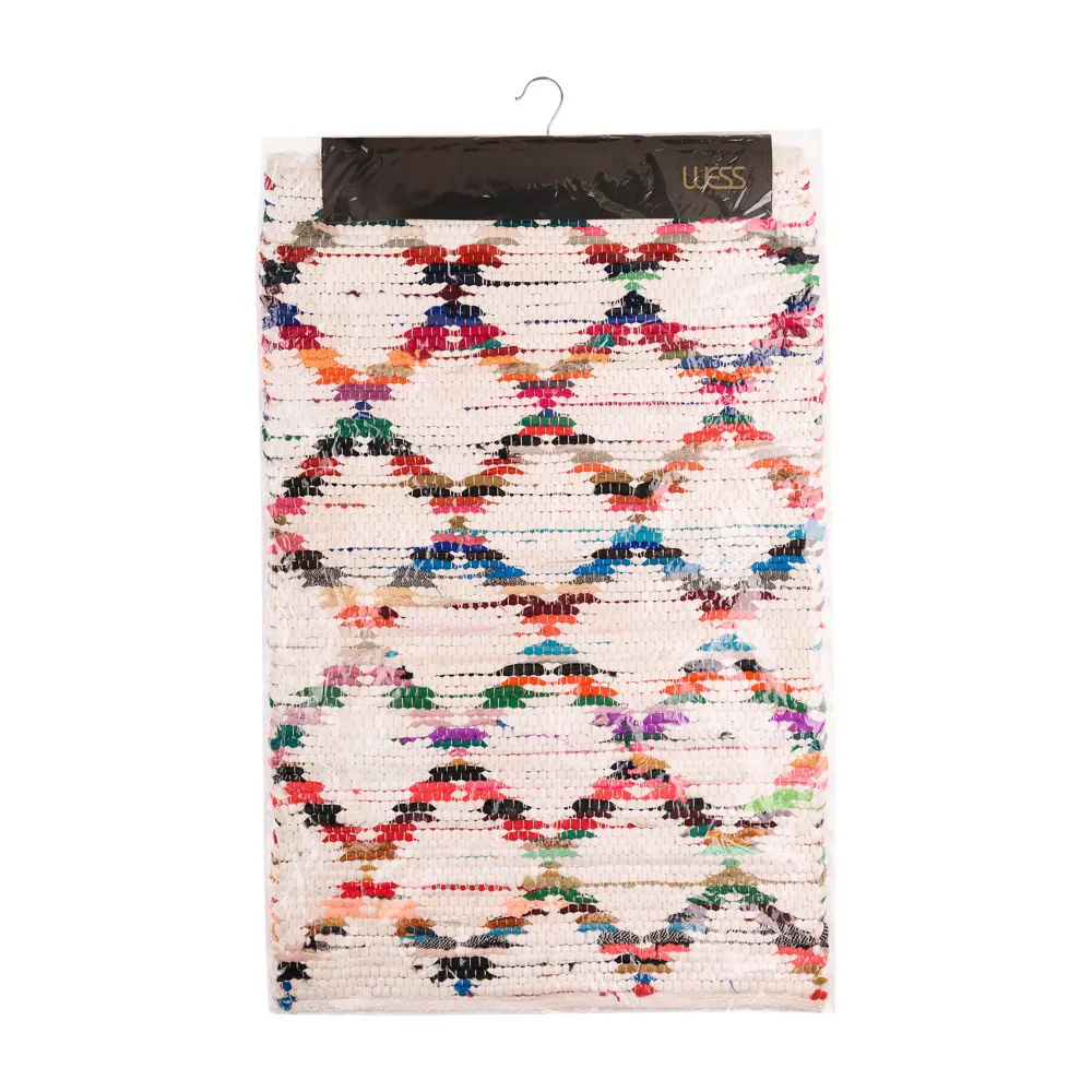 Коврик для ванной Wess Boho 60x90 см цвет бежевый красный STLM-2177322 - Вид №3