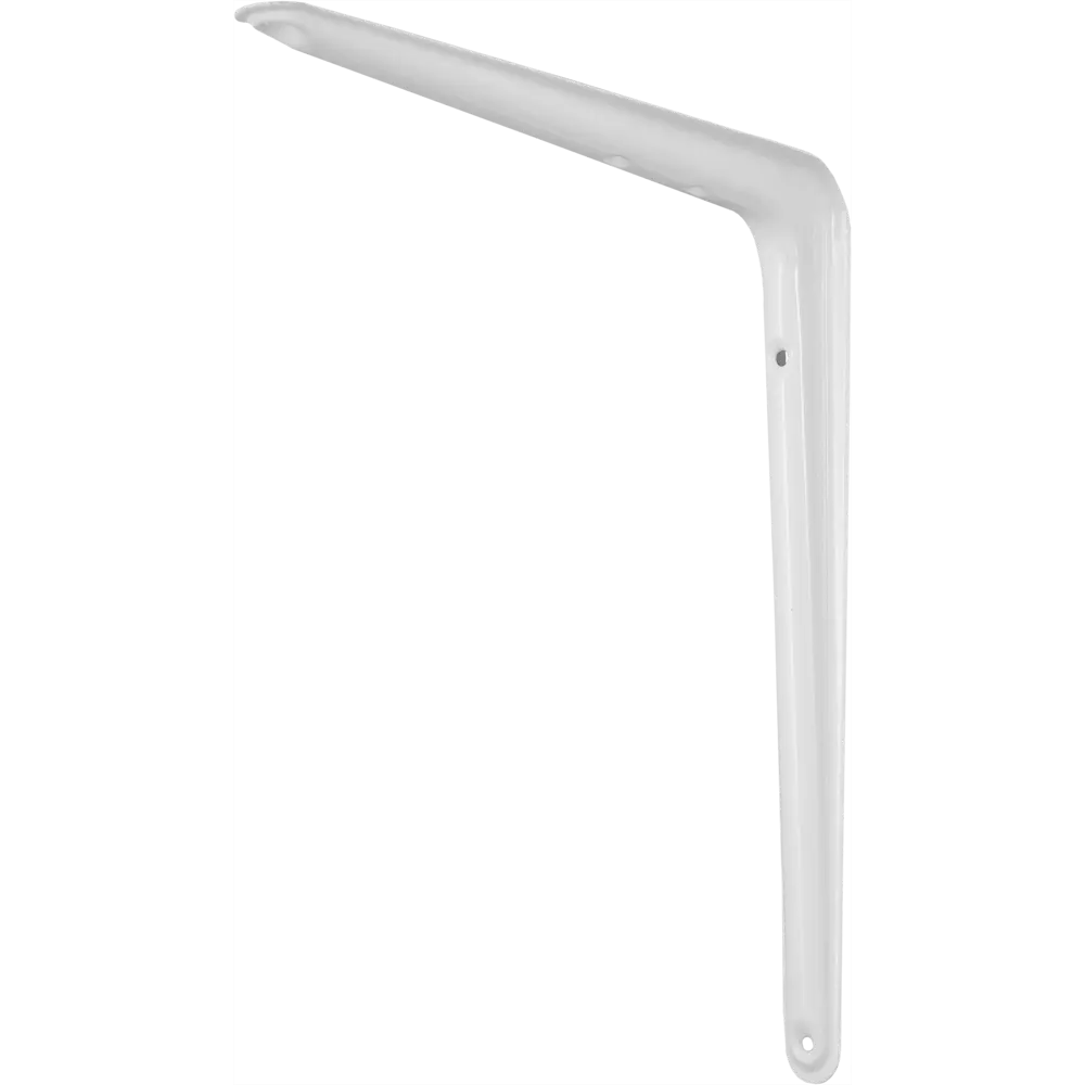 Кронштейн для полки №6 25x30 см нагрузка до 15 кг металл цвет белый LARVIJ STLM-2131943