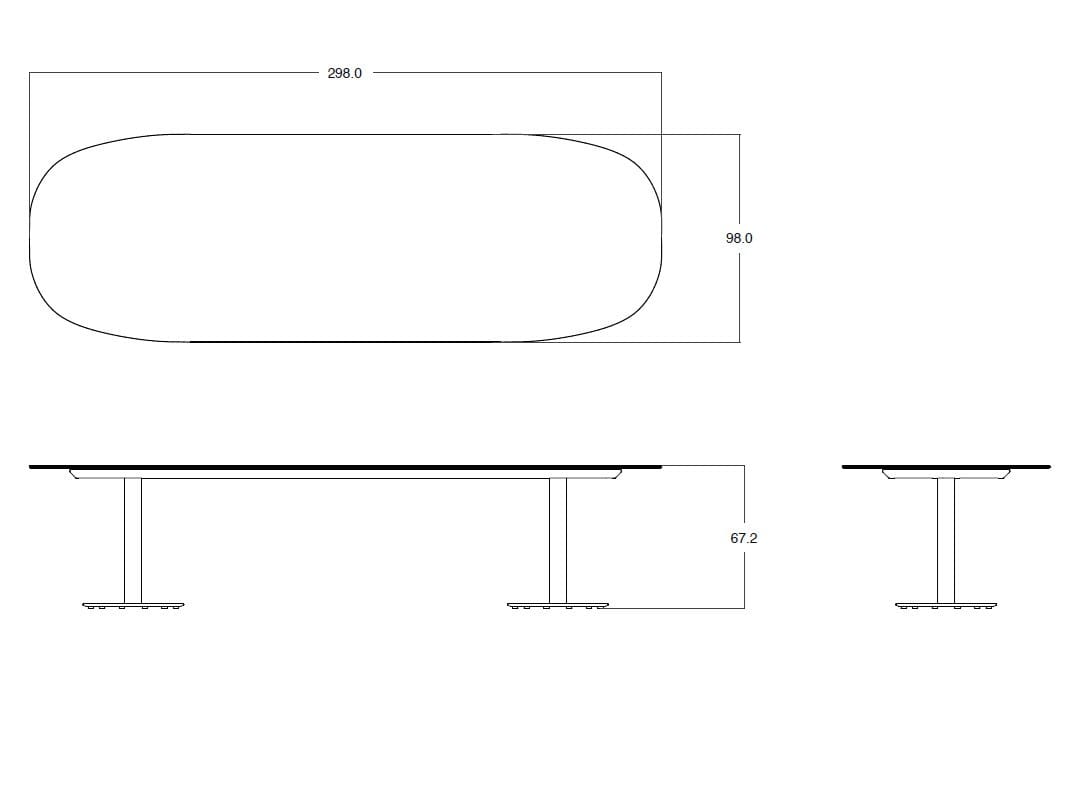 Керамический садовый стол TRIBÙ T-Table ARCH-00087202 - Вид №6