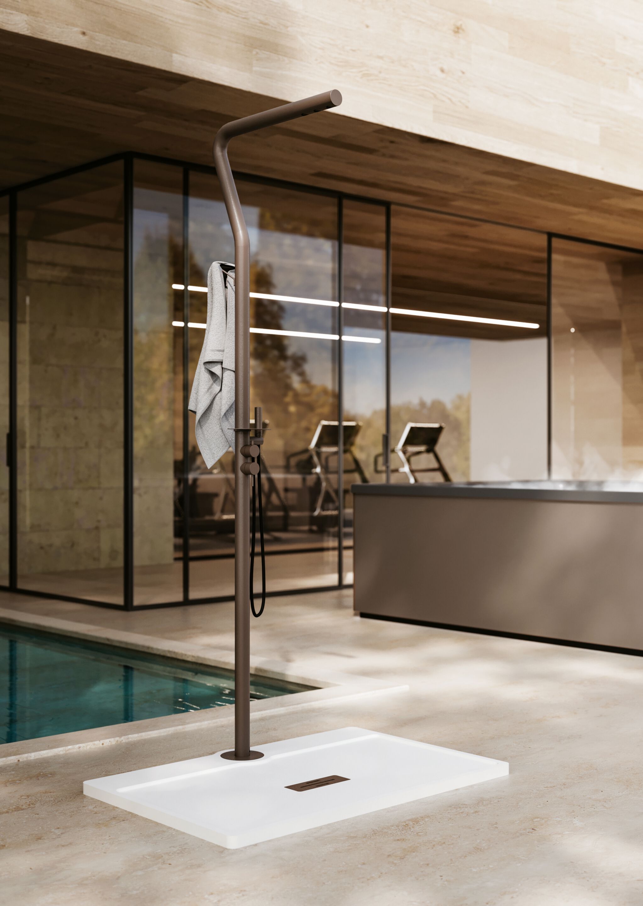 Душевая колонна из нержавеющей стали DISENIA GRECALE ARCH-00134264 - Вид №2