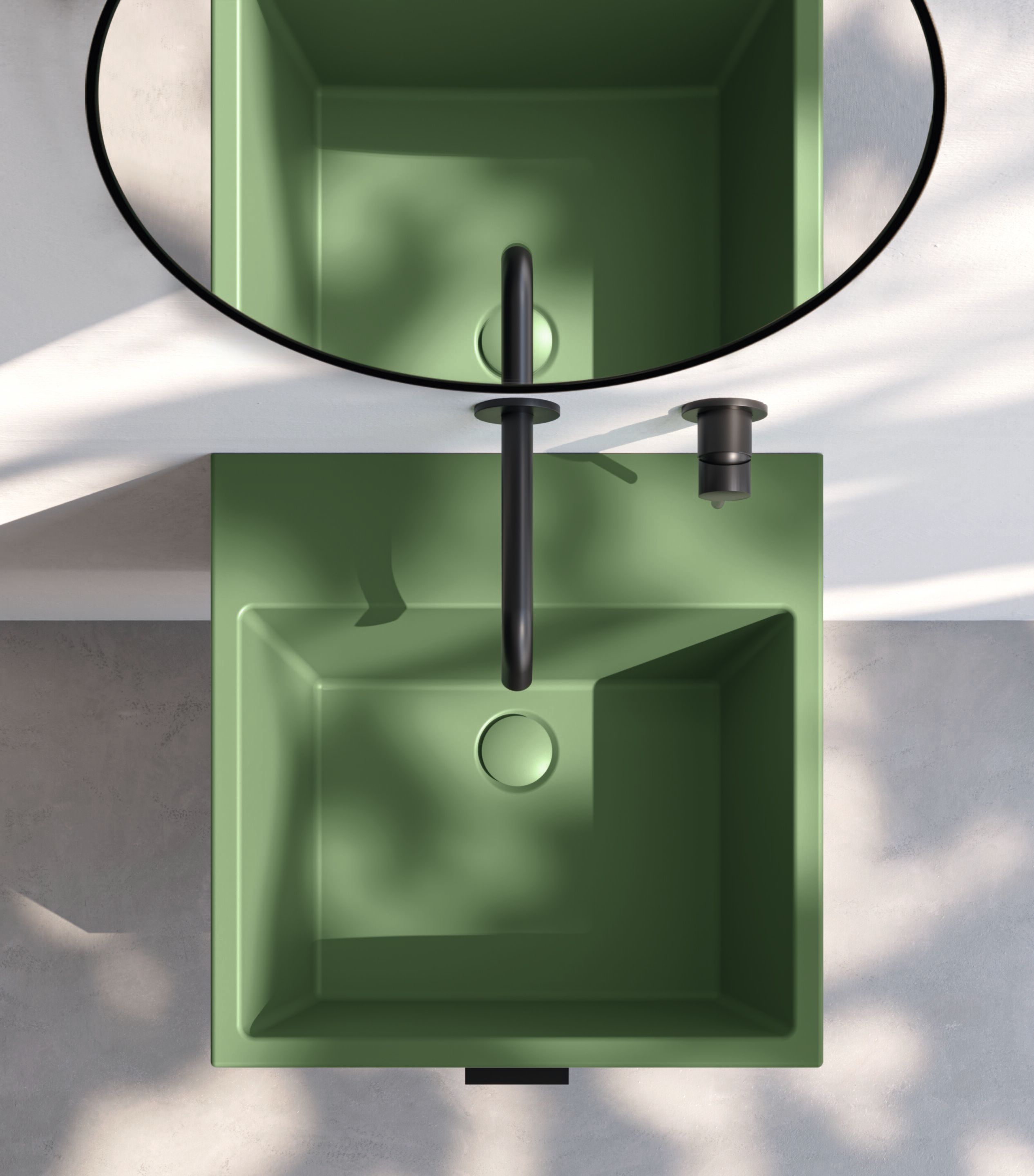 Подвесной шкаф для умывальника со встроенной раковиной COLAVENE оборки ARCH-00136243 - Вид №1