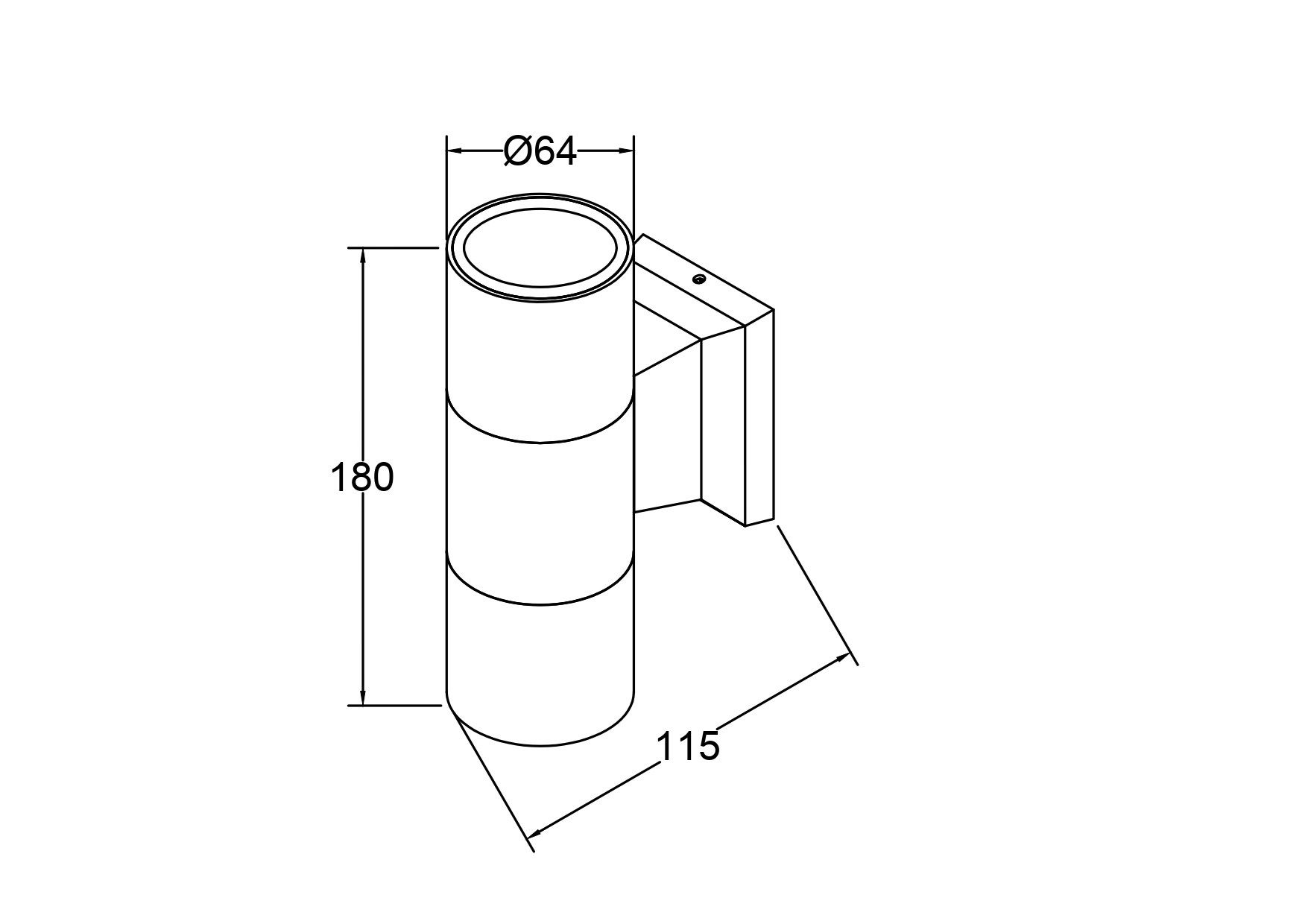 Алюминиевый полый свет открытый настенный светильник Maytoni Bowery ARCH-00123648 - Вид №28