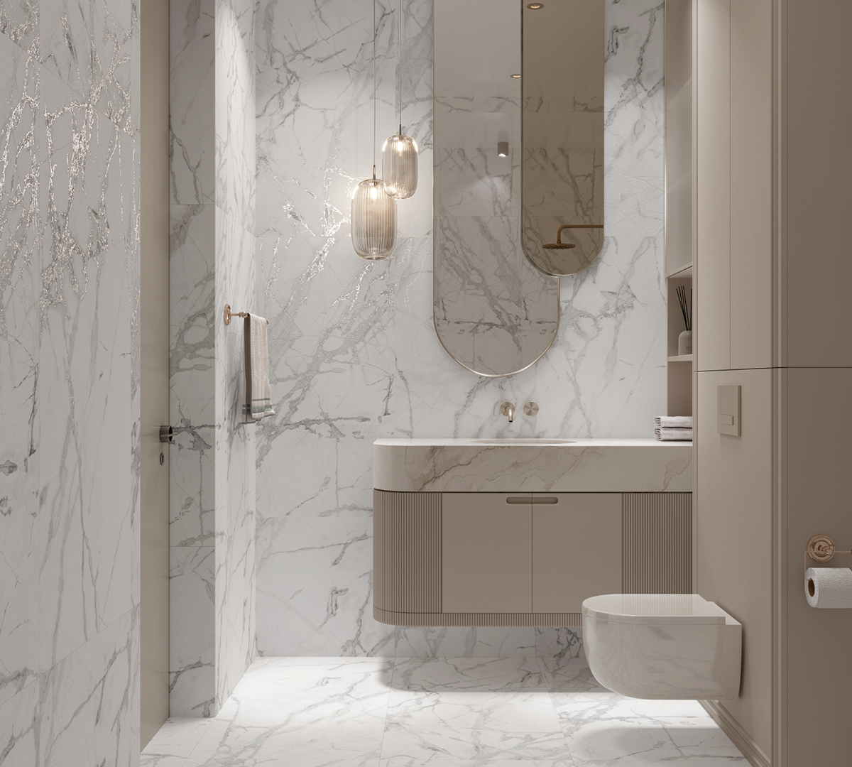 Керамогранит DIVERSO WHITE 60х120 Arcadia Ceramica CR4023-A 