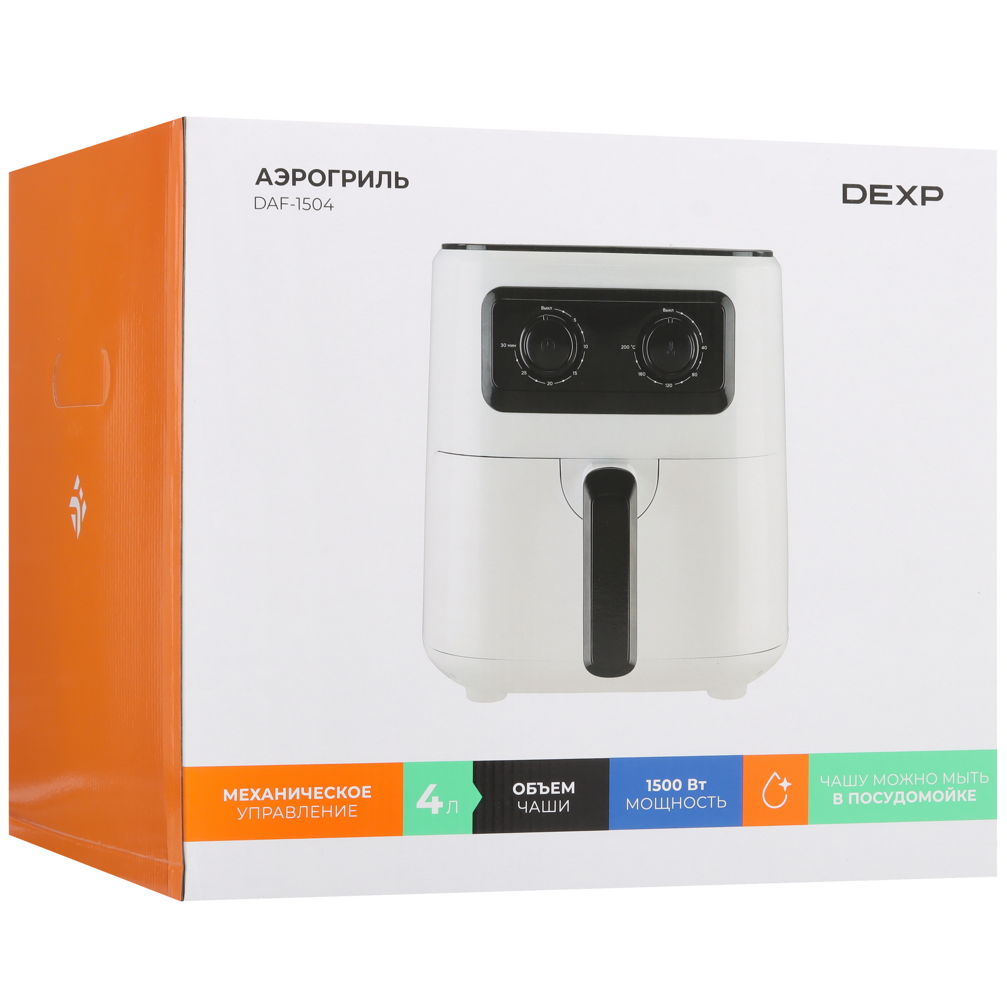 9246934 Аэрогриль DEXP DAF-1504 белый STDN-0086714 - Вид №9