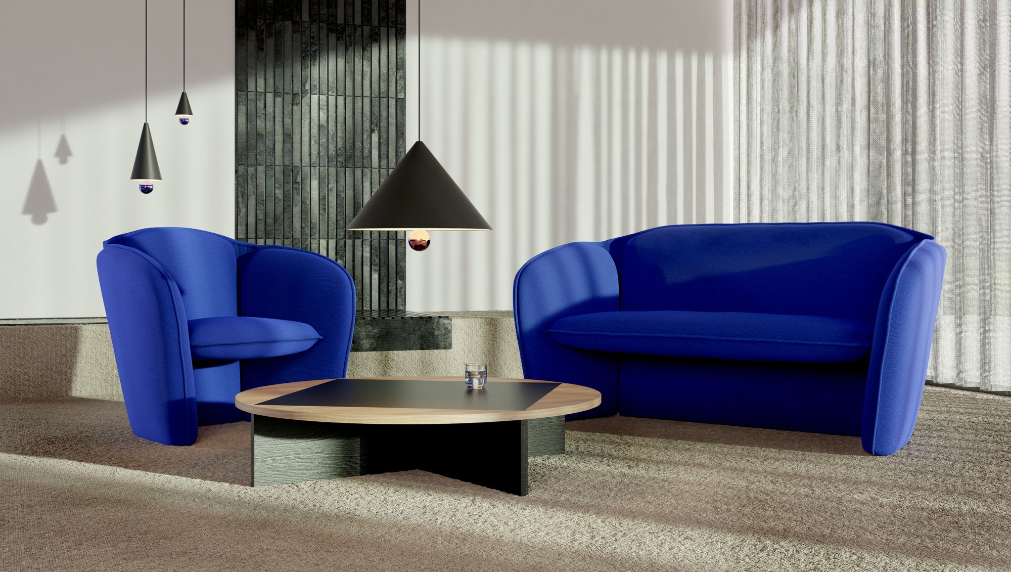 Алюминиевый светодиодный подвесной светильник с диммером Petite Friture Вишневый ARCH-00067847