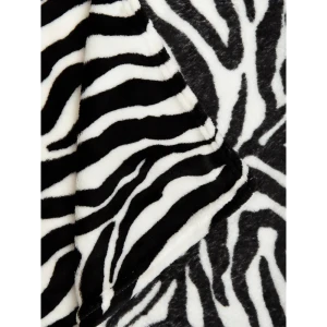 Плед Зебра 150x200 см фланель цвет черный