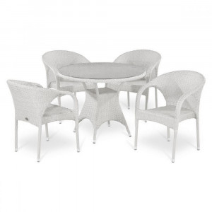 T220CW/Y290W-W2 White 4Pcs Комплект плетеной мебели Afina