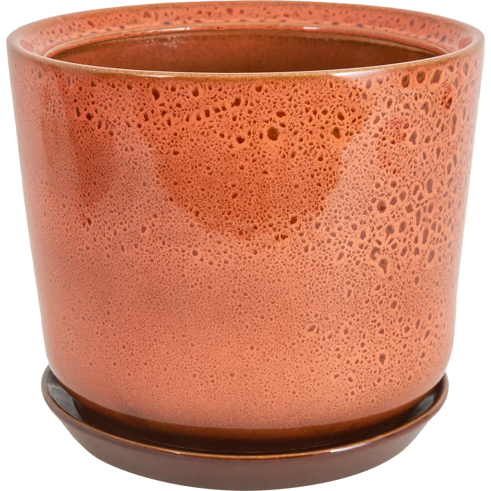 Горшок цветочный Gonchar Лира №2 Люкс ø23 h21 v5 л керамика оранжевый STLM-2141410