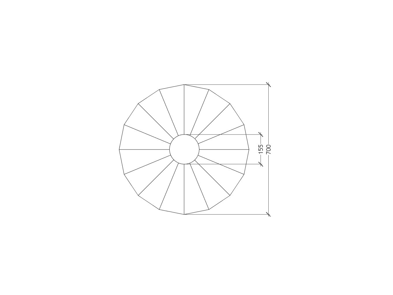 Термоформованный стеклянный потолочный светильник ручной работы RADAR INTERIOR ZENITH / FRACTALE ARCH-00063775 - Вид №9