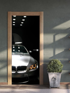 90224988 Наклейка интерьерная на дверь "BMW" самоклеящаяся 80х200 см STLM-0138798 МЕЧТАТЕЛЬ ДИЗАЙН