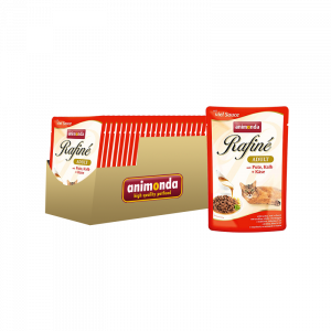 ПР0012326*24 Корм для кошек Rafin Soup коктейль из индейки, телятины и сыра конс. 100г (упаковка - 24 шт) Animonda