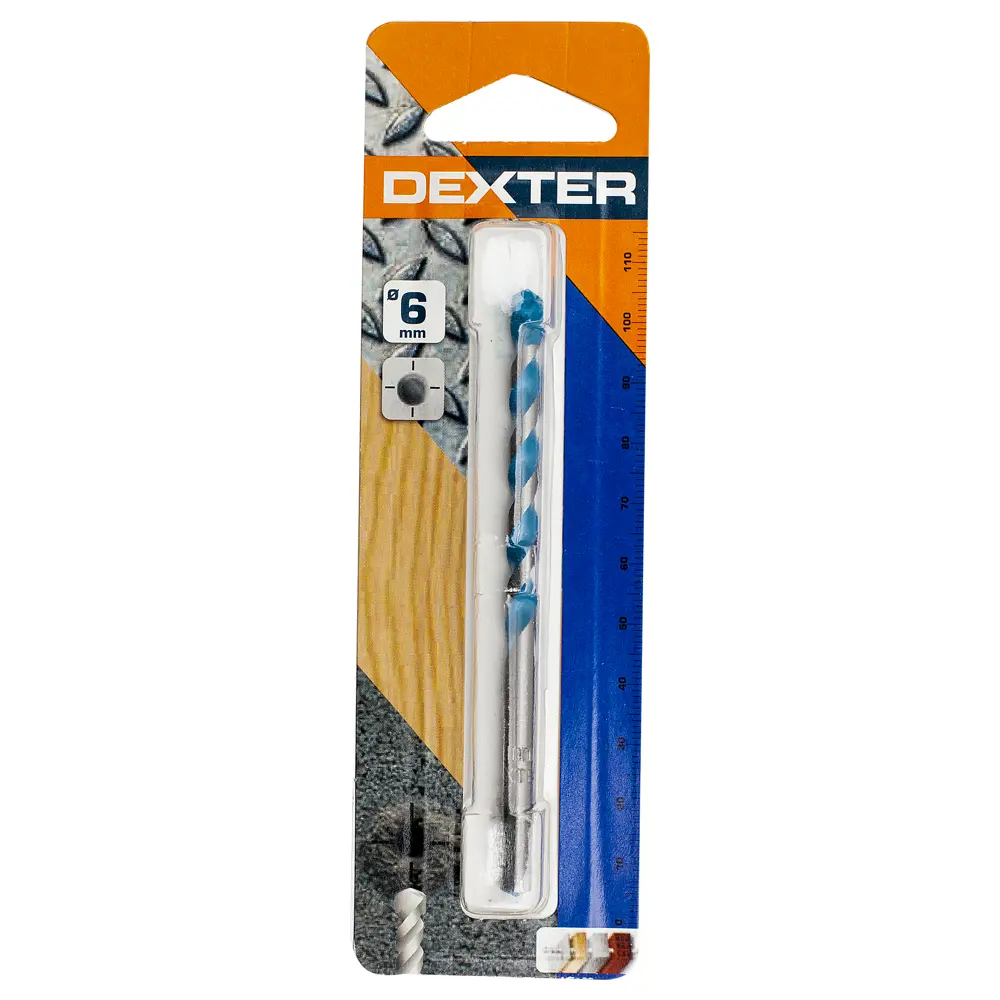 Сверло спиральное универсальное Dexter 100-00258 6х100 мм STLM-2016497 - Вид №2
