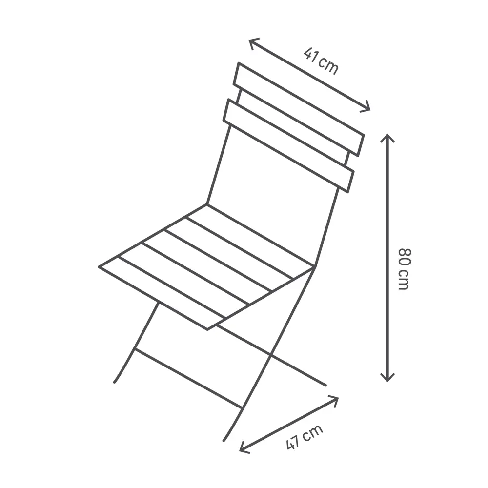 Стул Naterial Flora Origami складной 47х41х80 см сталь зеленый STLM-2035667 - Вид №6