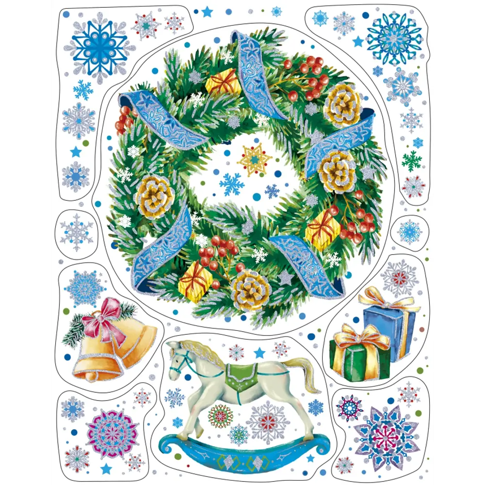 Украшение оконное Венок 30х38 см Santreyd STLM-2026356 - Вид №1