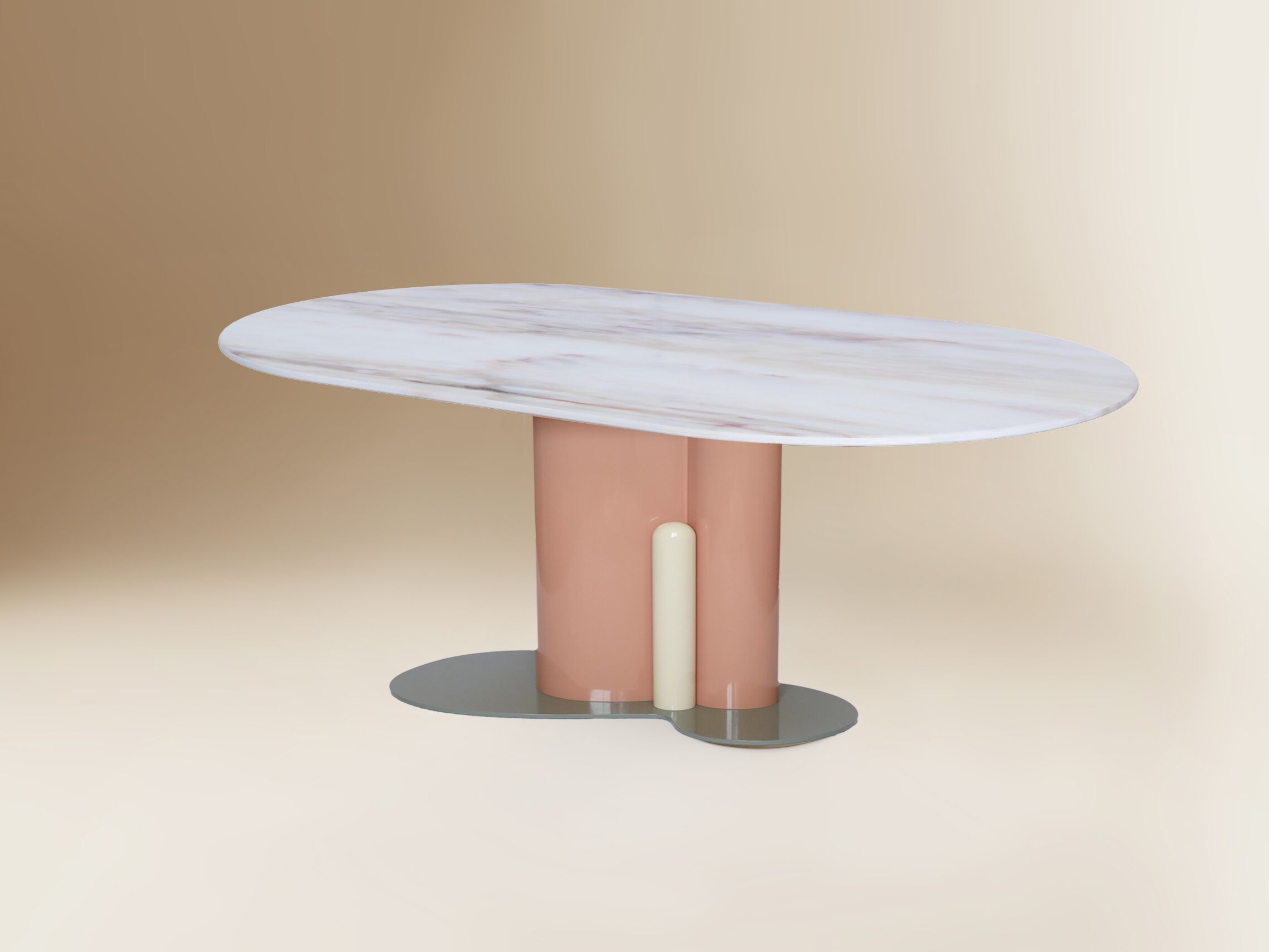 Овальный стол из мрамора Estremoz DOVAIN STUDIO Джек ARCH-00021605 - Вид №1