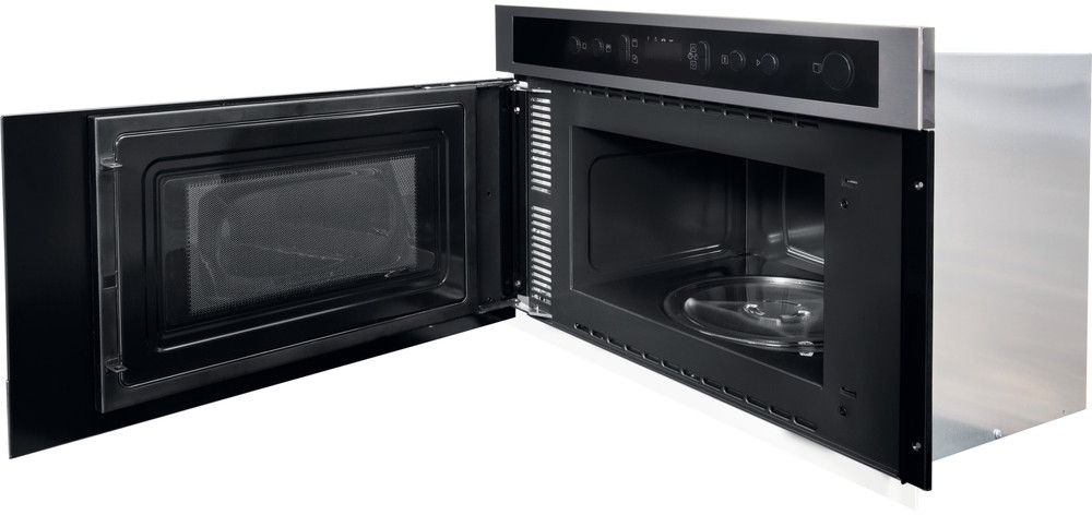 MN 513 IX HA 38,2 x 59,5 x 32 см, 22 л, 4 уровня мощности, технология multiwaves, dynamic defrost, гриль, дисплей, электронное управление, нержавеющая сталь Hotpoint-Ariston Santreyd  - Вид №2