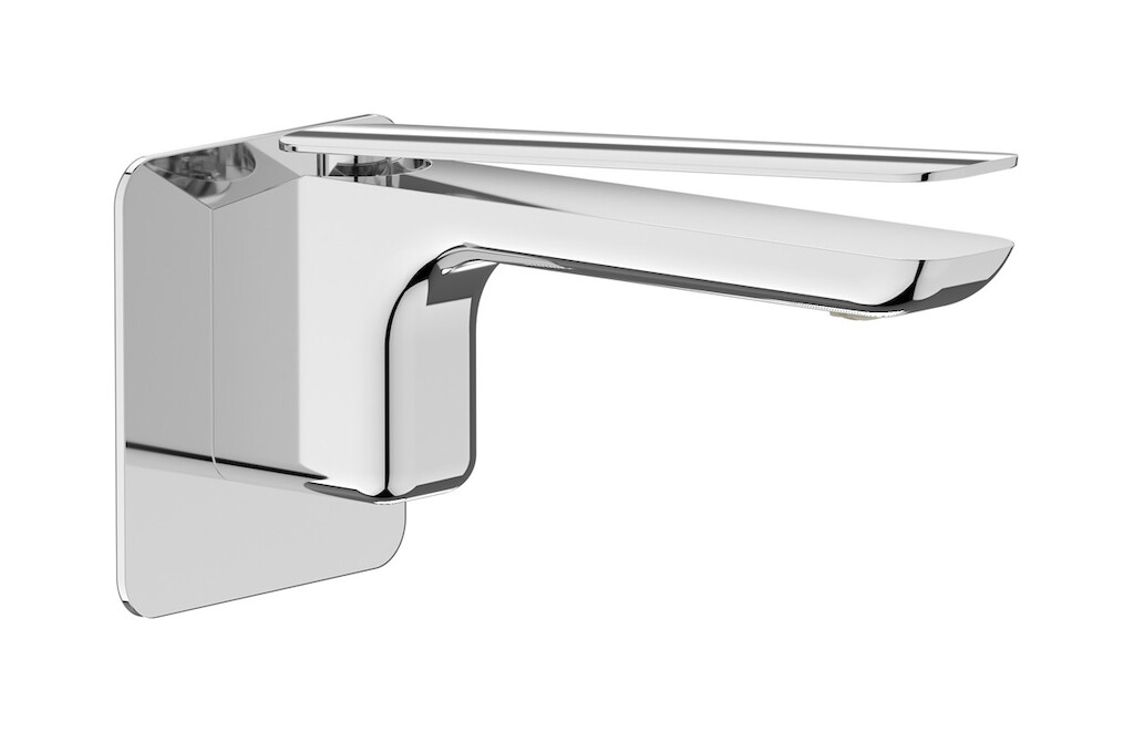 Встроенный в стену смеситель для раковины на 1 отверстие в комплекте с донным клапаном WE ARE IB k2209cc Chrome K2