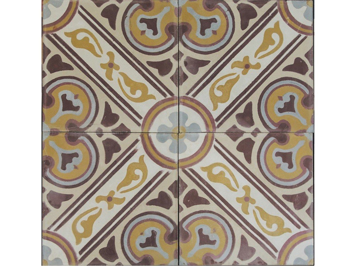 Украшенный цементный брикет A.Tessieri & C напольные покрытия Tessieri Edition 2020 ARCH-00150482 - Вид №1