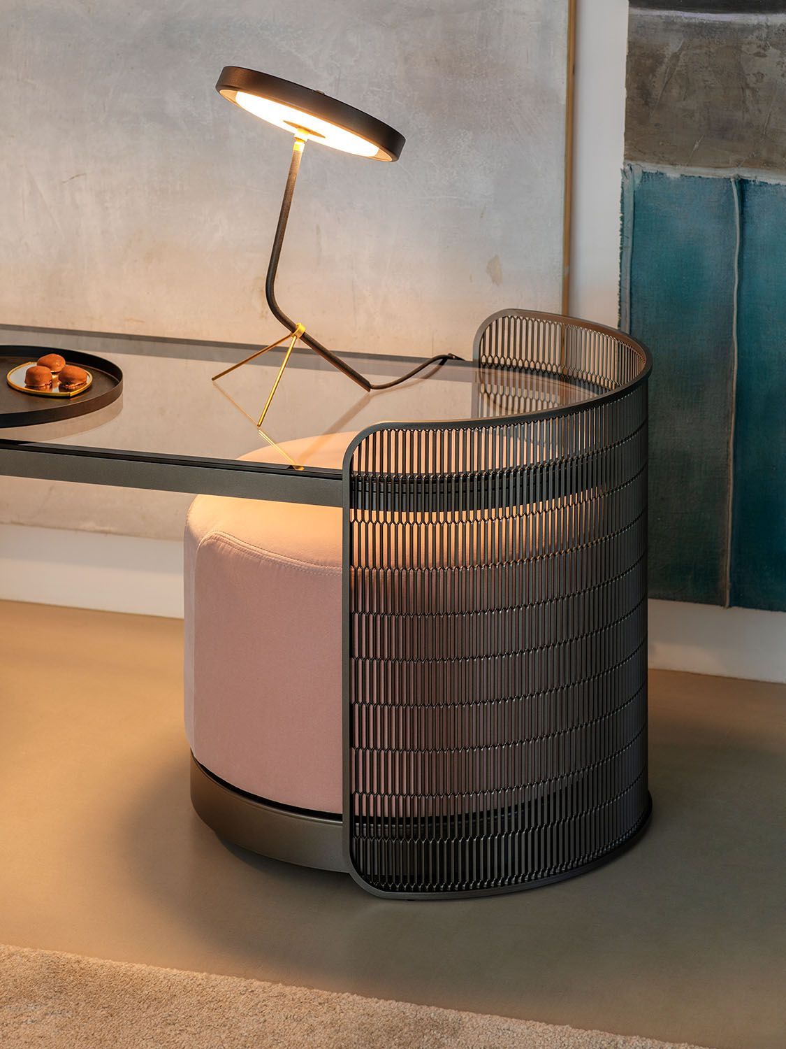 Низкая консоль с пуфом Natevo самогон ARCH-00049992 - Вид №6