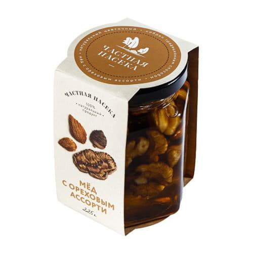 Мёд Частная пасека с ореховым ассорти Медовый дом Santreyd 9389 - Вид №1