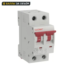 Автоматический выключатель DKC Yon 2P C25 А 4.5 кА