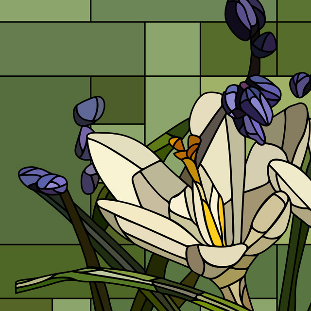 Стеновые панели - Витраж Спринг LIGRON LIST109 2245 - Вид №4