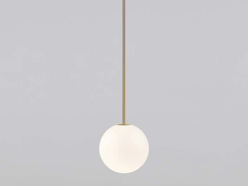 Опаловое стекло светодиодный подвесной светильник Michael Anastassiades Архитектурная латунь ARCH-00070530