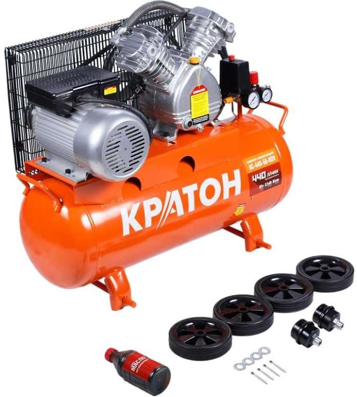 Компрессор поршневой масляный Кратон AC-440-50-BDV 9024851 STDN-0098629 - Вид №8