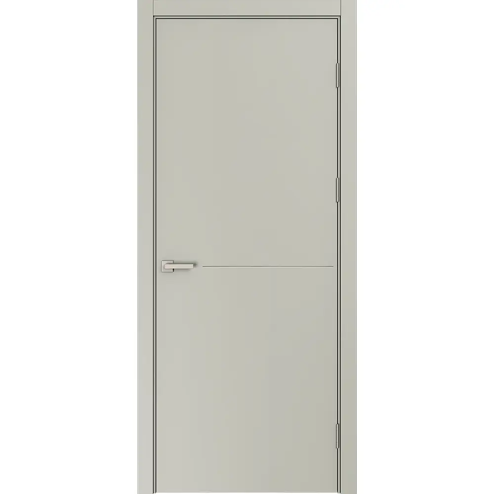 Дверь межкомнатная глухая Николь 90x210 см эмаль цвет шелк с замком и без петель BELWOODDOORS STLM-2100332
