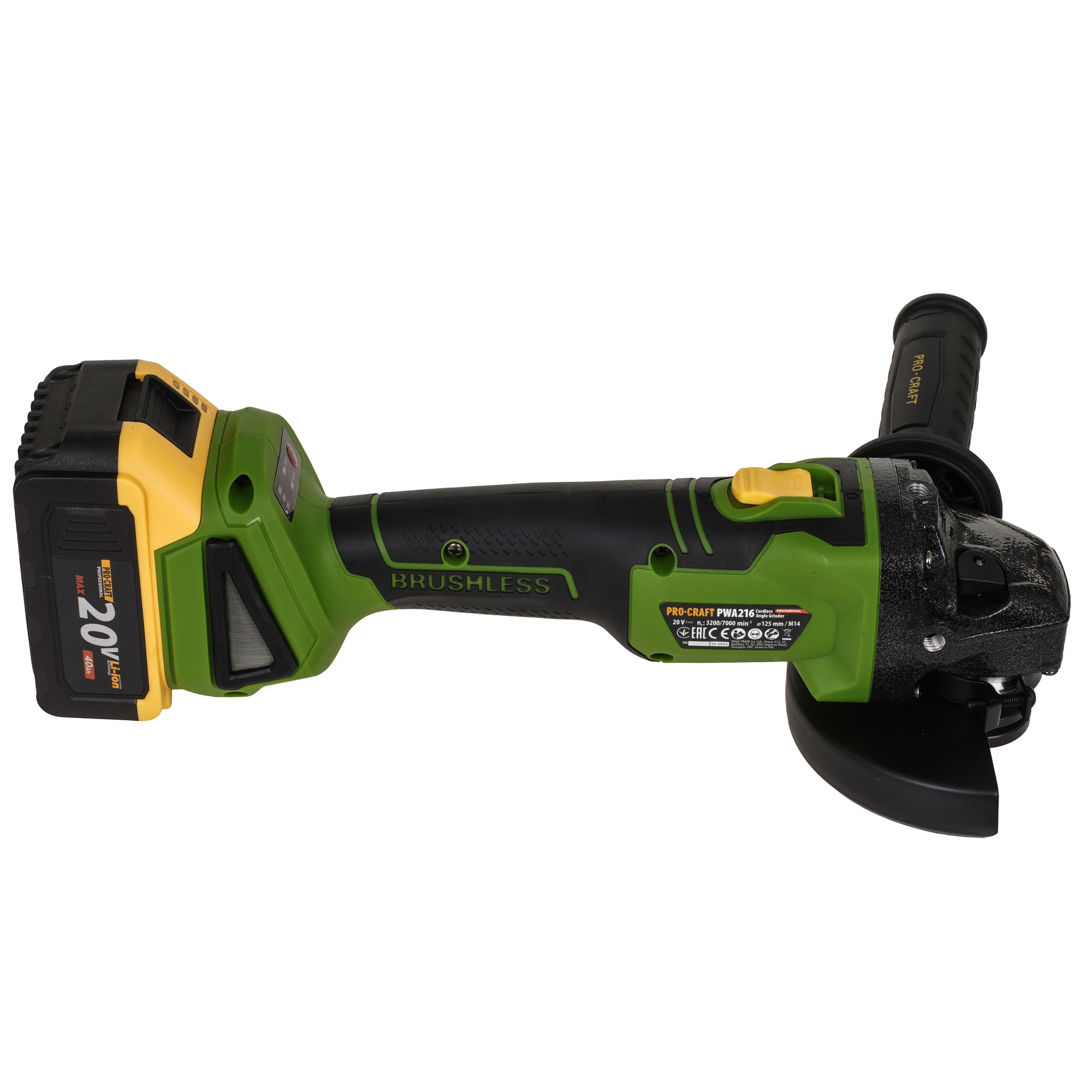 Углошлифовальная машина (УШМ) Procraft PWA216 9277938 STDN-0133304 - Вид №4