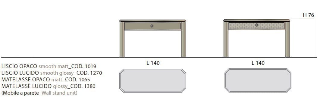 Деревянный туалетный столик SCIC Bellagio Home ARCH-00085812 - Вид №2