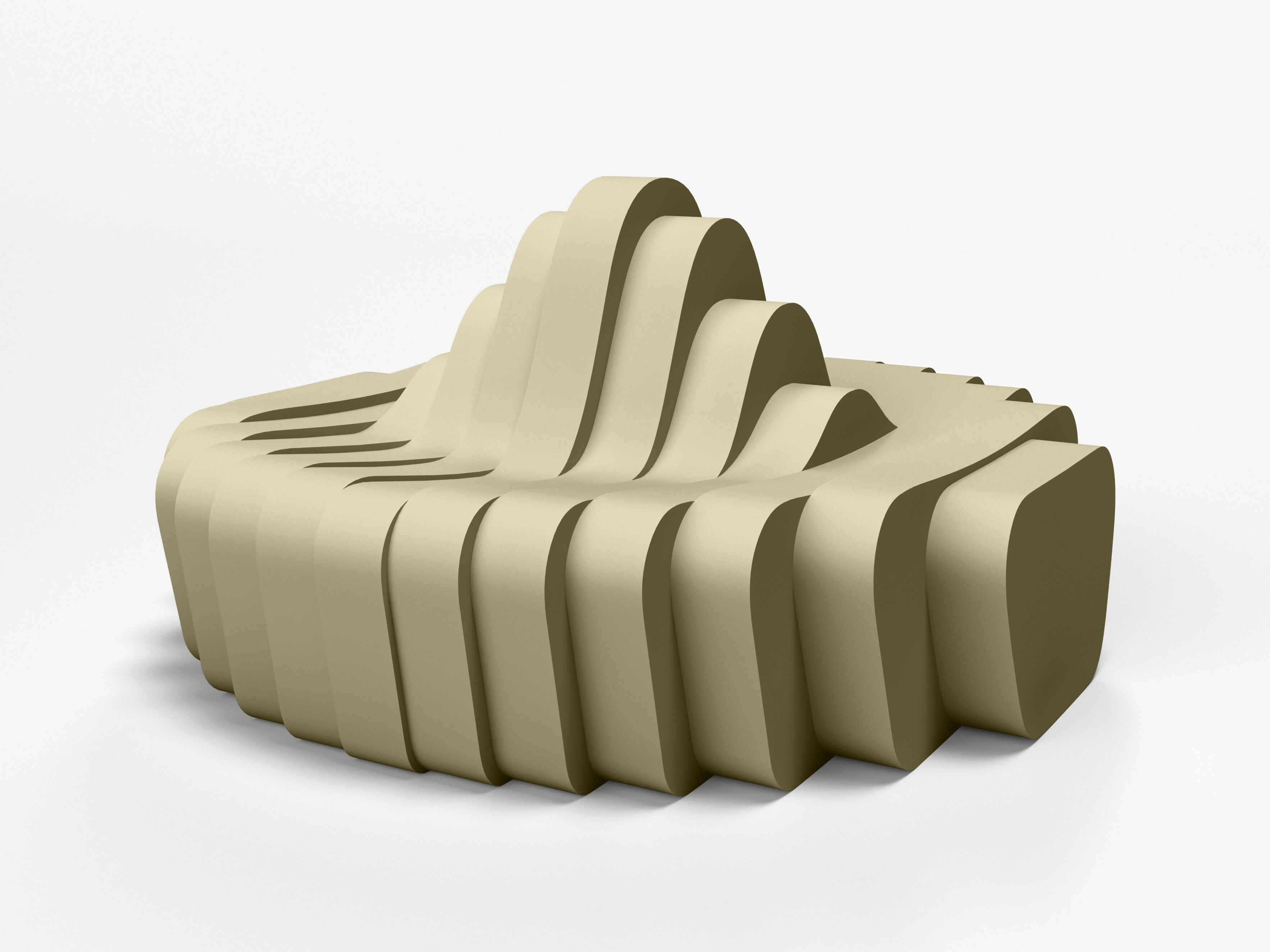 Двусторонний диван с покрытием из пенопласта SIXINCH Cliffy ARCH-00021122