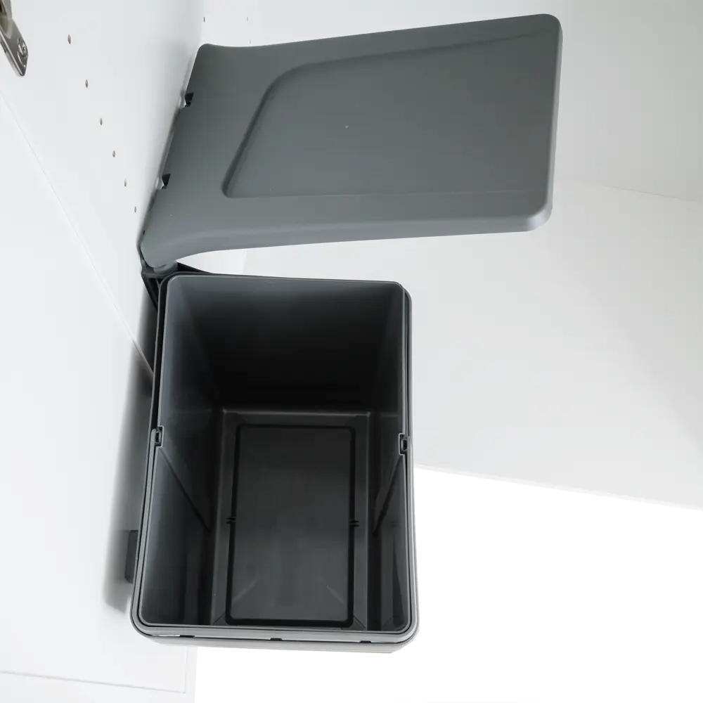 Контейнер для мусора Aff навесной 15 л 34.5x29.5x25 см пластик цвет серый Santreyd STLM-2065151 - Вид №4