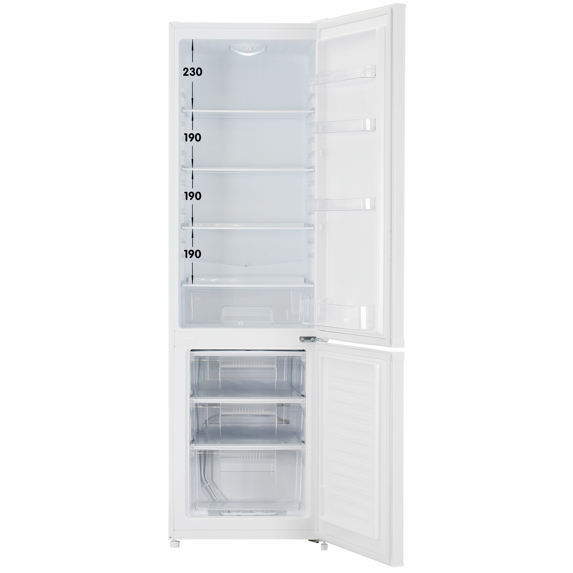 9237828 Холодильник с морозильником   DEXP B2-26AMG белый STDN-0010490 - Вид №1