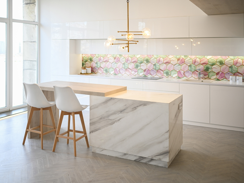 Стеновые панели - Гексагон пинк LIGRON LIST101 2257 - Вид №5